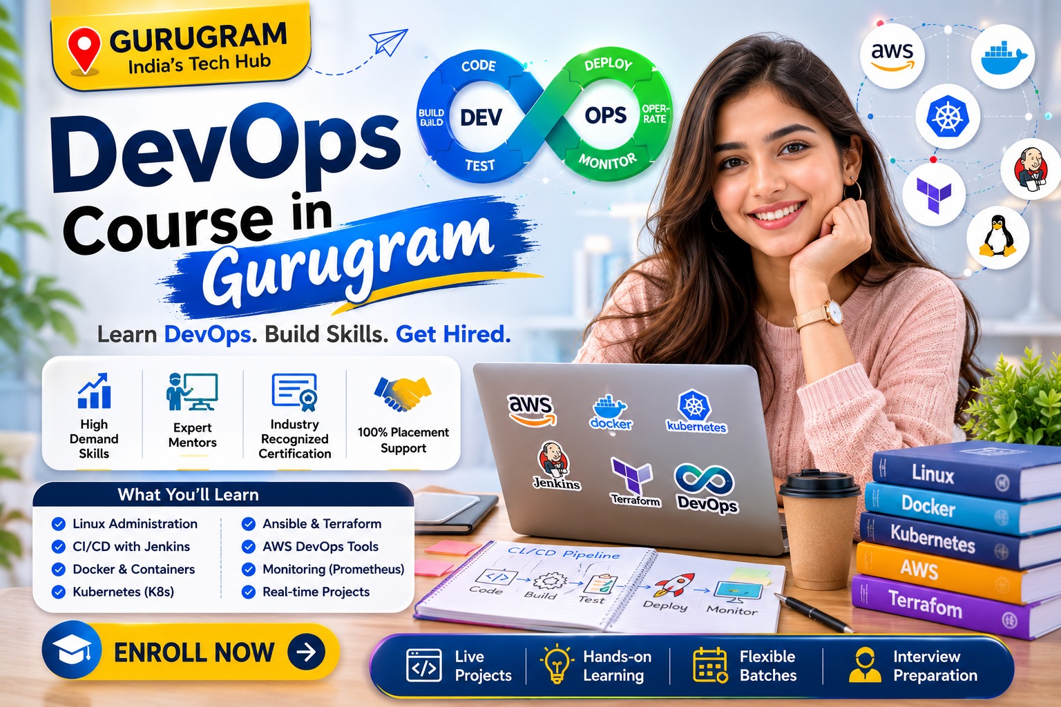 DevOps Course in Gurugram 2026 - SwitchtoDevOps DevOps training in Gurugram with AWS and GenAI — SwitchtoDevOps Academy